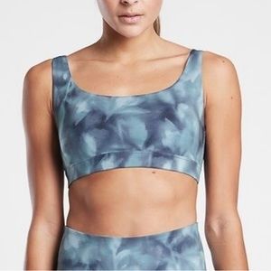 Athleta D-DD Exhale Printed Sports Bra